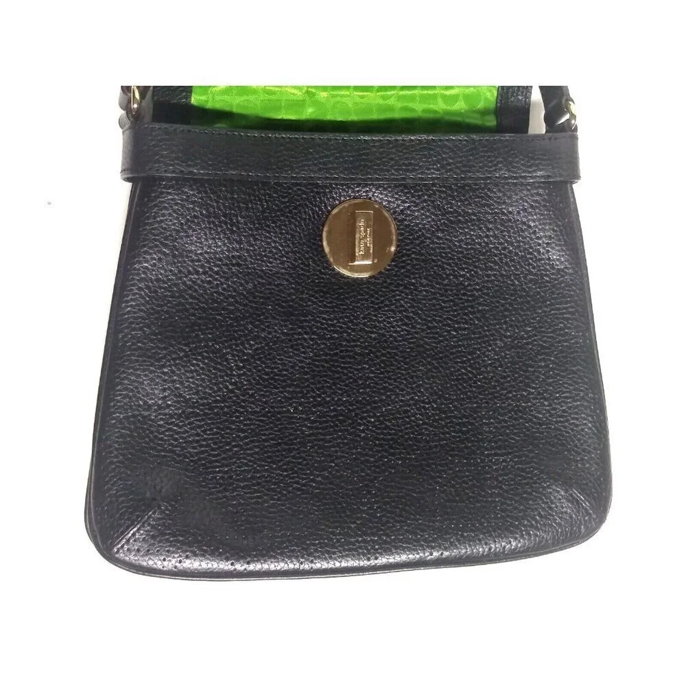 KATE SPADE Double Vanessa York Street Noel Hobo Bag Perforated Leather Black NEW